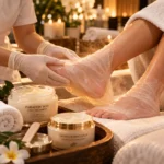 Foot Paraffin Treatment